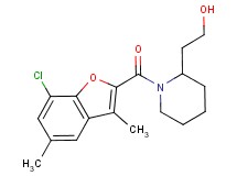 2-{1-[(7-chloro-3,5-dimethyl-1-benzofuran-2-yl)carbonyl]-2-piperidinyl}ethanol