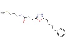 N-[3-(methylthio)propyl]-3-[5-(4-phenylbutyl)-1,3,4-oxadiazol-2-yl]propanamide