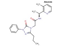 N-[(1S)-1-(3-methyl-2-pyridinyl)ethyl]-2-(5-oxo-1-phenyl-3-propyl-1,5-dihydro-4H-1,2,4-triazol-4-yl)acetamide