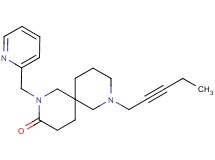 8-(2-pentyn-1-yl)-2-(2-pyridinylmethyl)-2,8-diazaspiro[5.5]undecan-3-one