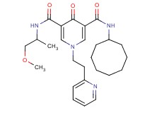 N-cyclooctyl-N'-(2-methoxy-1-methylethyl)-4-oxo-1-[2-(2-pyridinyl)ethyl]-1,4-dihydro-3,5-pyridinedicarboxamide