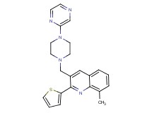 8-methyl-3-{[4-(2-pyrazinyl)-1-piperazinyl]methyl}-2-(2-thienyl)quinoline
