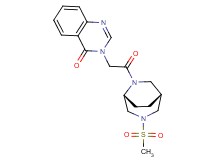 3-{2-[(1R*,5R*)-3-(methylsulfonyl)-3,6-diazabicyclo[3.2.2]non-6-yl]-2-oxoethyl}quinazolin-4(3H)-one