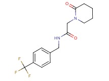 2-(2-oxopiperidin-1-yl)-N-[4-(trifluoromethyl)benzyl]acetamide