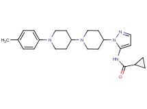 N-{1-[1'-(4-methylphenyl)-1,4'-bipiperidin-4-yl]-1H-pyrazol-5-yl}cyclopropanecarboxamide