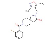 2-[(3,5-dimethyl-4-isoxazolyl)methyl]-8-(2-fluorobenzoyl)-2,8-diazaspiro[4.5]decan-3-one