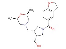 ((3R*,4R*)-1-(2,3-dihydro-1-benzofuran-5-ylcarbonyl)-4-{[(2R*,6S*)-2,6-dimethylmorpholin-4-yl]methyl}pyrrolidin-3-yl)methanol
