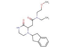 2-[1-(2,3-dihydro-1H-inden-2-yl)-3-oxo-2-piperazinyl]-N-ethyl-N-(2-methoxyethyl)acetamide