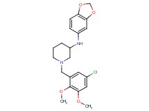 N-1,3-benzodioxol-5-yl-1-(5-chloro-2,3-dimethoxybenzyl)-3-piperidinamine