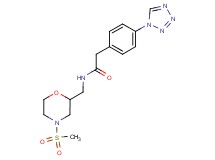 N-{[4-(methylsulfonyl)morpholin-2-yl]methyl}-2-[4-(1H-tetrazol-1-yl)phenyl]acetamide