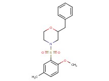 2-benzyl-4-[(2-methoxy-5-methylphenyl)sulfonyl]morpholine