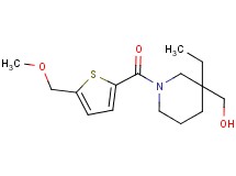 (3-ethyl-1-{[5-(methoxymethyl)-2-thienyl]carbonyl}-3-piperidinyl)methanol