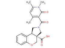 (3aR*,9bR*)-2-[(1,4,6-trimethyl-2-oxo-1,2-dihydropyridin-3-yl)carbonyl]-1,2,3,9b-tetrahydrochromeno[3,4-c]pyrrole-3a(4H)-carboxylic acid