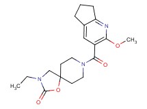 3-ethyl-8-[(2-methoxy-6,7-dihydro-5H-cyclopenta[b]pyridin-3-yl)carbonyl]-1-oxa-3,8-diazaspiro[4.5]decan-2-one