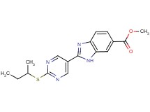 methyl 2-[2-(sec-butylthio)pyrimidin-5-yl]-1H-benzimidazole-6-carboxylate