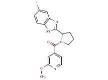5-fluoro-2-[1-(2-methoxyisonicotinoyl)-2-pyrrolidinyl]-1H-benzimidazole