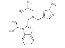N-[(1-isopropyl-1H-benzimidazol-2-yl)methyl]-2-methyl-N-[(1-methyl-1H-pyrazol-4-yl)methyl]propan-1-amine