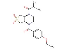 (4aS*,7aR*)-1-(4-ethoxybenzoyl)-4-isobutyryloctahydrothieno[3,4-b]pyrazine 6,6-dioxide