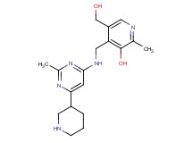 5-(hydroxymethyl)-2-methyl-4-{[(2-methyl-6-piperidin-3-ylpyrimidin-4-yl)amino]methyl}pyridin-3-ol