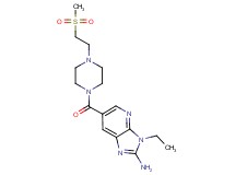 3-ethyl-6-({4-[2-(methylsulfonyl)ethyl]piperazin-1-yl}carbonyl)-3H-imidazo[4,5-b]pyridin-2-amine