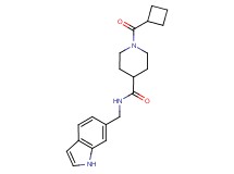 1-(cyclobutylcarbonyl)-N-(1H-indol-6-ylmethyl)-4-piperidinecarboxamide
