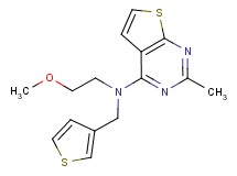 N-(2-methoxyethyl)-2-methyl-N-(3-thienylmethyl)thieno[2,3-d]pyrimidin-4-amine