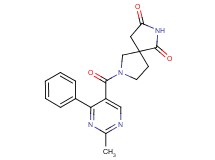7-[(2-methyl-4-phenylpyrimidin-5-yl)carbonyl]-2,7-diazaspiro[4.4]nonane-1,3-dione