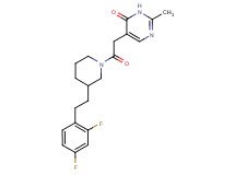 5-(2-{3-[2-(2,4-difluorophenyl)ethyl]-1-piperidinyl}-2-oxoethyl)-2-methyl-4(3H)-pyrimidinone