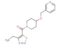 3-[({1-[(4-ethyl-1,2,3-thiadiazol-5-yl)carbonyl]-4-piperidinyl}oxy)methyl]pyridine