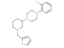 1-(2-fluorophenyl)-4-[1-(2-thienylmethyl)-3-piperidinyl]piperazine