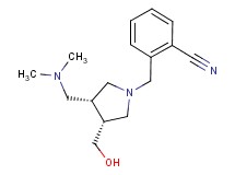 2-{[(3R*,4R*)-3-[(dimethylamino)methyl]-4-(hydroxymethyl)pyrrolidin-1-yl]methyl}benzonitrile