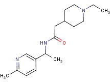 2-(1-ethyl-4-piperidinyl)-N-[1-(6-methyl-3-pyridinyl)ethyl]acetamide