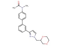 N-{3'-[1-(1,4-dioxan-2-ylmethyl)-1H-pyrazol-3-yl]-4-biphenylyl}-N-methylacetamide