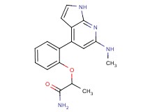 2-{2-[6-(methylamino)-1H-pyrrolo[2,3-b]pyridin-4-yl]phenoxy}propanamide
