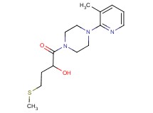 1-[4-(3-methyl-2-pyridinyl)-1-piperazinyl]-4-(methylthio)-1-oxo-2-butanol