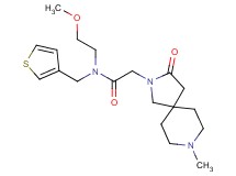 N-(2-methoxyethyl)-2-(8-methyl-3-oxo-2,8-diazaspiro[4.5]dec-2-yl)-N-(3-thienylmethyl)acetamide