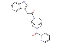 (1S*,5R*)-6-(1H-indol-3-ylacetyl)-3-(pyridin-2-ylcarbonyl)-3,6-diazabicyclo[3.2.2]nonane