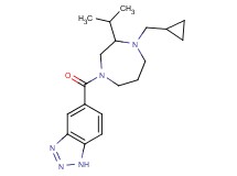 5-{[4-(cyclopropylmethyl)-3-isopropyl-1,4-diazepan-1-yl]carbonyl}-1H-1,2,3-benzotriazole