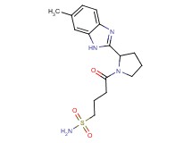 4-[2-(6-methyl-1H-benzimidazol-2-yl)-1-pyrrolidinyl]-4-oxo-1-butanesulfonamide