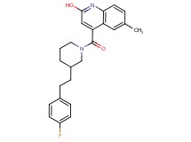 4-({3-[2-(4-fluorophenyl)ethyl]-1-piperidinyl}carbonyl)-6-methyl-2-quinolinol