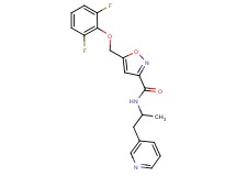5-[(2,6-difluorophenoxy)methyl]-N-[1-methyl-2-(3-pyridinyl)ethyl]-3-isoxazolecarboxamide