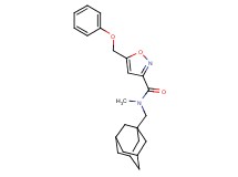 N-(1-adamantylmethyl)-N-methyl-5-(phenoxymethyl)-3-isoxazolecarboxamide