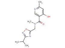 4-hydroxy-N-[(3-isopropyl-1,2,4-oxadiazol-5-yl)methyl]-N,6-dimethylnicotinamide
