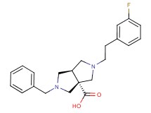 (3aR*,6aR*)-2-benzyl-5-[2-(3-fluorophenyl)ethyl]hexahydropyrrolo[3,4-c]pyrrole-3a(1H)-carboxylic acid