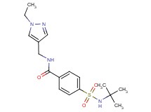 4-[(tert-butylamino)sulfonyl]-N-[(1-ethyl-1H-pyrazol-4-yl)methyl]benzamide