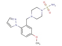 4-[5-methoxy-2-(1H-pyrazol-1-yl)benzyl]piperazine-1-sulfonamide