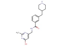 N-[(6-hydroxy-2-methyl-4-pyrimidinyl)methyl]-3-(4-piperidinylmethyl)benzamide