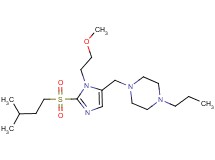 1-({1-(2-methoxyethyl)-2-[(3-methylbutyl)sulfonyl]-1H-imidazol-5-yl}methyl)-4-propylpiperazine