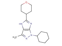 1-cyclohexyl-3-methyl-5-(tetrahydro-2H-pyran-4-yl)-1,4-dihydroimidazo[4,5-c]pyrazole