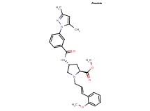 methyl (4R)-4-{[3-(3,5-dimethyl-1H-pyrazol-1-yl)benzoyl]amino}-1-[(2E)-3-(2-methoxyphenyl)-2-propen-1-yl]-L-prolinate